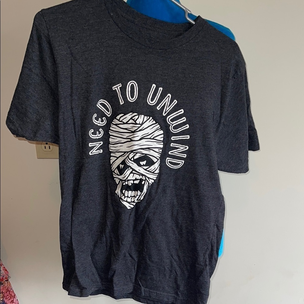 Casual Graphic Tee - Charcoal